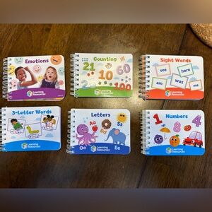 Learning Resources flip books 6pk